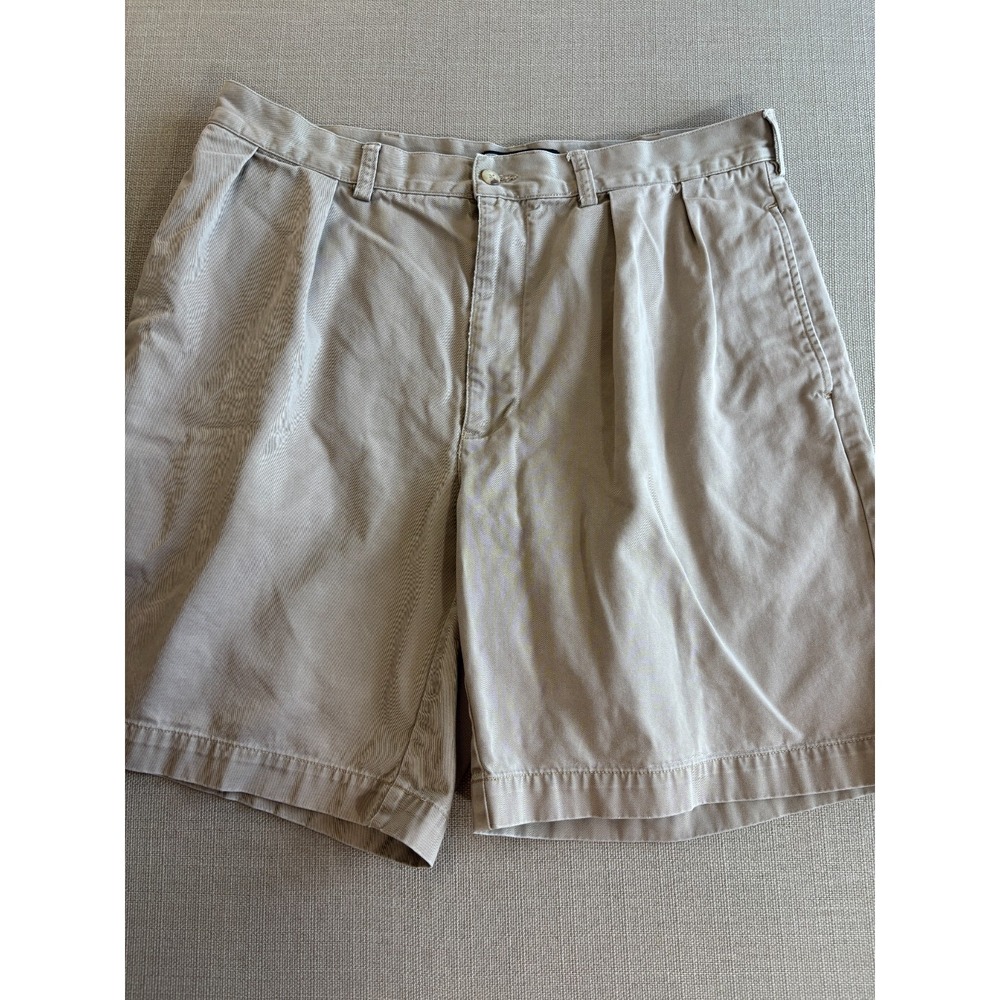 Vintage Polo Ralph Lauren Men's Pleated Khaki Chinos Shorts Size 36